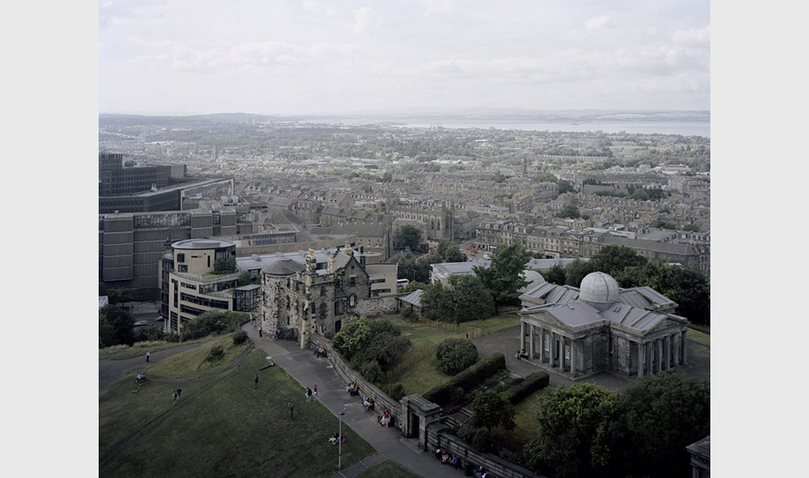 Northwest view from Calton Hill at Canonmills and Broughton. July 2010. Edinburgh photo survey. edi020
